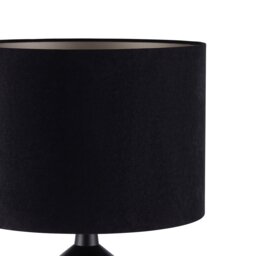 Shaped Black Table Lamp, Round Metal - Barker & Stonehouse - thumbnail 3