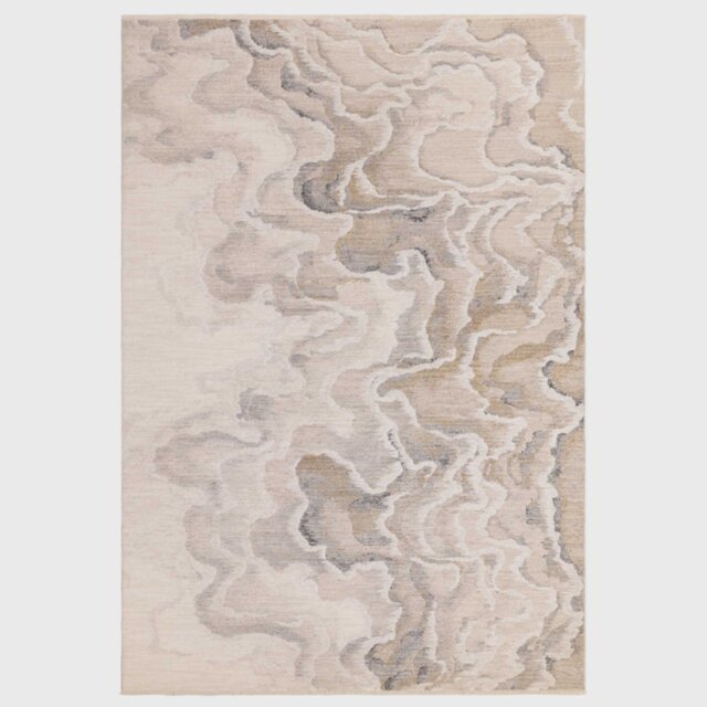 ZAYAN 160X240CM 02 SETAS RUG, Square, Neutral - Barker & Stonehouse