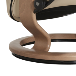 Stressless Consul Large Recliner Chair & Stool, Neutral Leather - Barker & Stonehouse - thumbnail 6