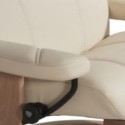 Stressless Consul Large Recliner Chair & Stool, Neutral Leather - Barker & Stonehouse - thumbnail 4
