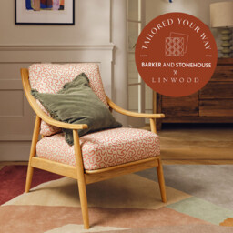 Runa x Linwood Armchair, Pink Fabric - Barker & Stonehouse - thumbnail 6