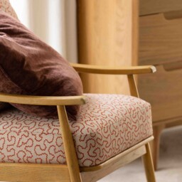 Runa x Linwood Armchair, Pink Fabric - Barker & Stonehouse - thumbnail 5
