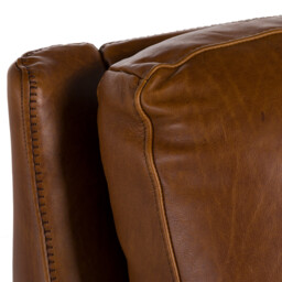 Albard 3 Seater Sofa, Brown Leather - Barker & Stonehouse - thumbnail 3