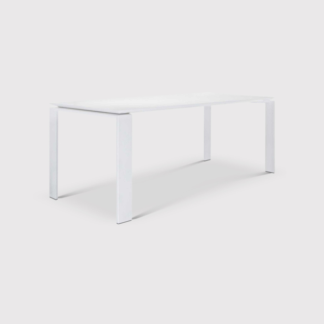 Kartell Four Outdoor Dining Table 190X79, White Metal - W190cm - Barker & Stonehouse - image 1