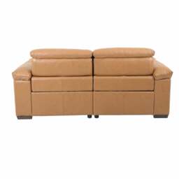 Mortimer 2.5 Seater Power Recliner Sofa, Brown Leather - Barker & Stonehouse - thumbnail 6