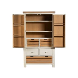 Witney Larder Unit 110x55x190cm Sideboard, Neutral Wood - Barker & Stonehouse - thumbnail 4