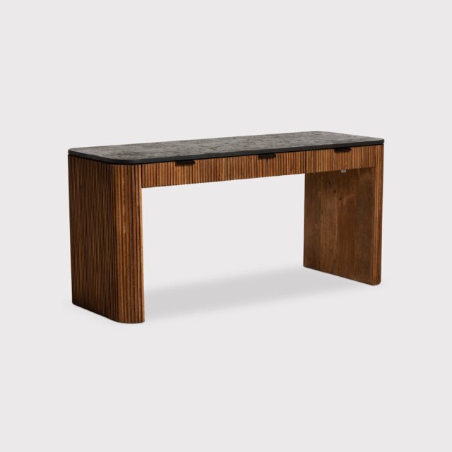 Old Java Trinidad Rectangular Desk, Teak Wood - Barker & Stonehouse - image 1