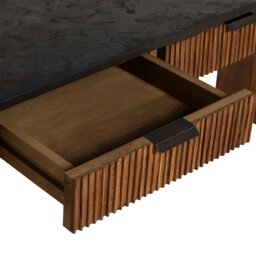 Old Java Trinidad Rectangular Desk, Teak Wood - Barker & Stonehouse - thumbnail 6
