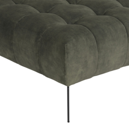 Azalea Footstool 39X92X92cm, Green Fabric - Barker & Stonehouse - thumbnail 3