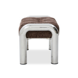 Travolta Stool 70X42X43Cm, Brown Fabric - Barker & Stonehouse - thumbnail 5