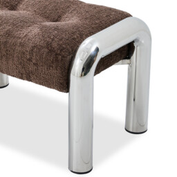Travolta Stool 70X42X43Cm, Brown Fabric - Barker & Stonehouse - thumbnail 4