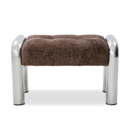 Travolta Stool 70X42X43Cm, Brown Fabric - Barker & Stonehouse - thumbnail 2