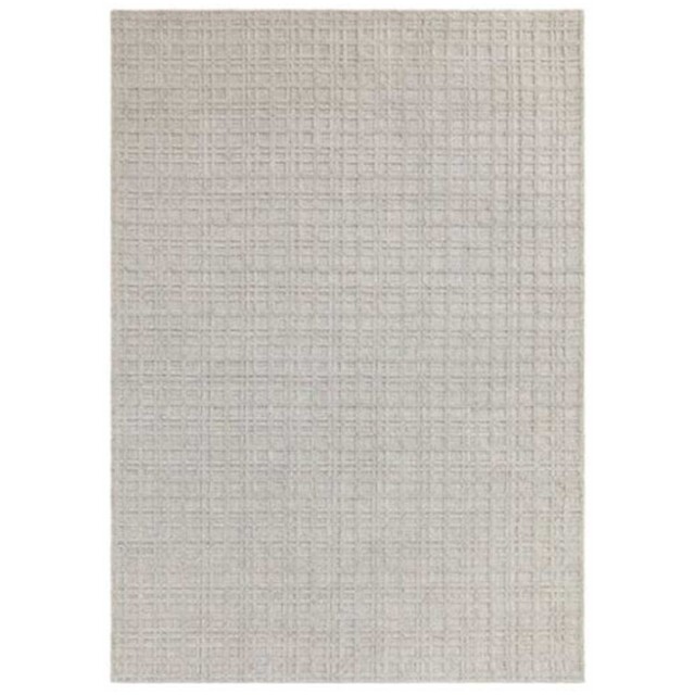 Savannah Greige 120x170cm Rug, Square, Grey Wool Blend - Barker & Stonehouse