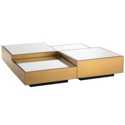 Eichholtz Esposito Coffee Table Set Of 4, Gold Metal - Barker & Stonehouse - thumbnail 4