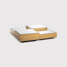 Eichholtz Esposito Coffee Table Set Of 4, Gold Metal - Barker & Stonehouse - thumbnail 1