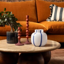 Large Pink & Orange Candlestick Metal - Barker & Stonehouse - thumbnail 2