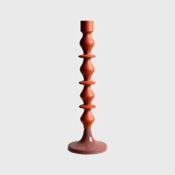 Large Pink & Orange Candlestick Metal - Barker & Stonehouse - thumbnail 1