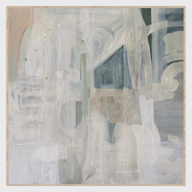 Tranquil Blue Framed Canvas Print, Square - Barker & Stonehouse