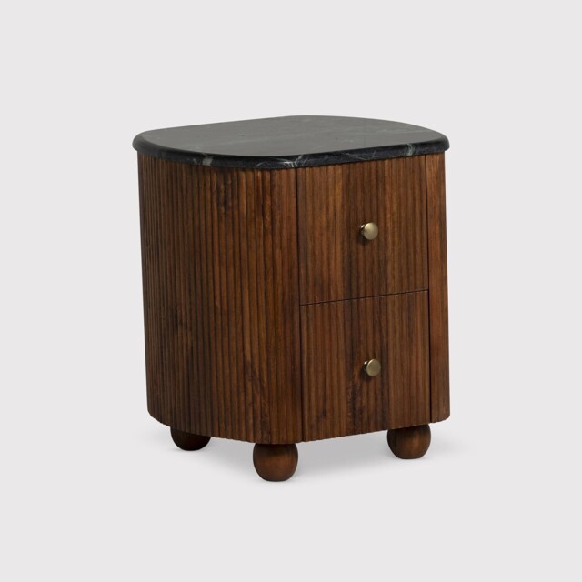 Tigris 2 Drawer Bedside Table, Wood - Barker & Stonehouse - image 1