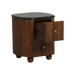 Tigris 2 Drawer Bedside Table, Wood - Barker & Stonehouse - thumbnail 4