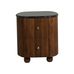 Tigris 2 Drawer Bedside Table, Wood - Barker & Stonehouse - thumbnail 3