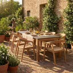Grenada Dining Table 220Cm, Teak, Neutral - Barker & Stonehouse - thumbnail 3