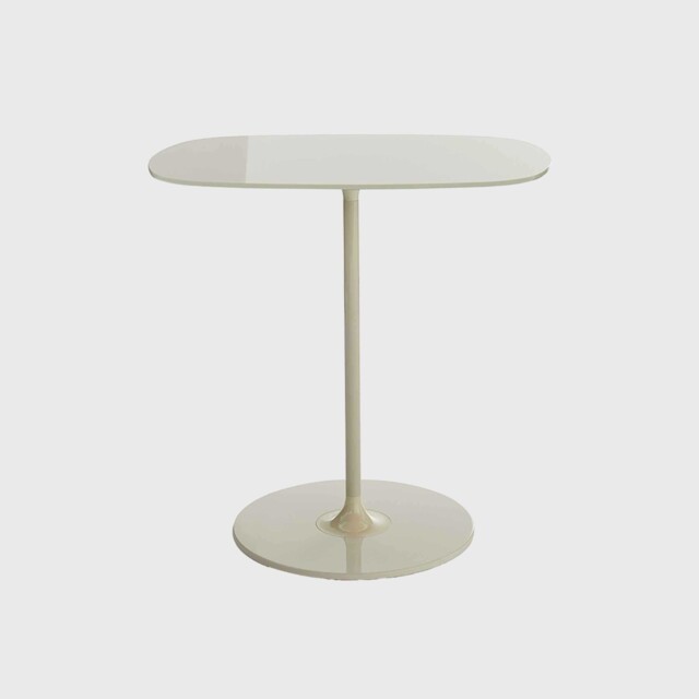 Kartell Thierry Side Table 33x50x50 White Glass - Barker & Stonehouse - image 1