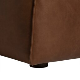 Loma Armless Lounge Chair, Brown Leather - Barker & Stonehouse - thumbnail 6