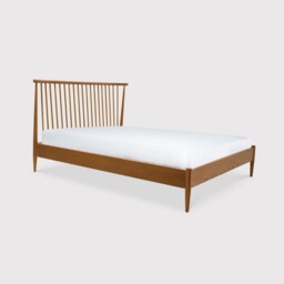 Ercol Salina Kingsize Spindle Headboard Bed, Neutral Wood - Barker & Stonehouse