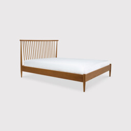 Ercol Salina Kingsize Spindle Headboard Bed, Neutral Wood - Barker & Stonehouse - thumbnail 2