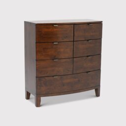 Navajos 7 Drawer Bow Front Chest, Wood - Barker & Stonehouse - thumbnail 1