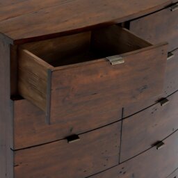 Navajos 7 Drawer Bow Front Chest, Wood - Barker & Stonehouse - thumbnail 5