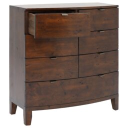Navajos 7 Drawer Bow Front Chest, Wood - Barker & Stonehouse - thumbnail 4