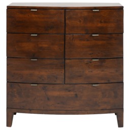 Navajos 7 Drawer Bow Front Chest, Wood - Barker & Stonehouse - thumbnail 3