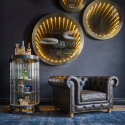 Timothy Oulton Inception Round Medium Mirror, Round Metal - Barker & Stonehouse - thumbnail 2