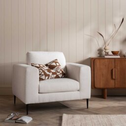 Sienna Armchair, Neutral Fabric - Barker & Stonehouse