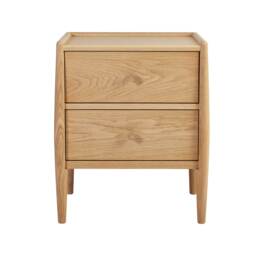 Ercol Winslow 2 Drawer Bedside Chest, Neutral Wood - Barker & Stonehouse - thumbnail 3
