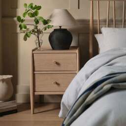Ercol Winslow 2 Drawer Bedside Chest, Neutral Wood - Barker & Stonehouse - thumbnail 2