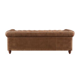 Ullswater 4 Seater Chesterfield Sofa 2034 Dark Rum FL, Brown Leather - Barker & Stonehouse - thumbnail 4