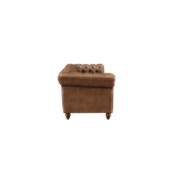 Ullswater 4 Seater Chesterfield Sofa 2034 Dark Rum FL, Brown Leather - Barker & Stonehouse - thumbnail 5