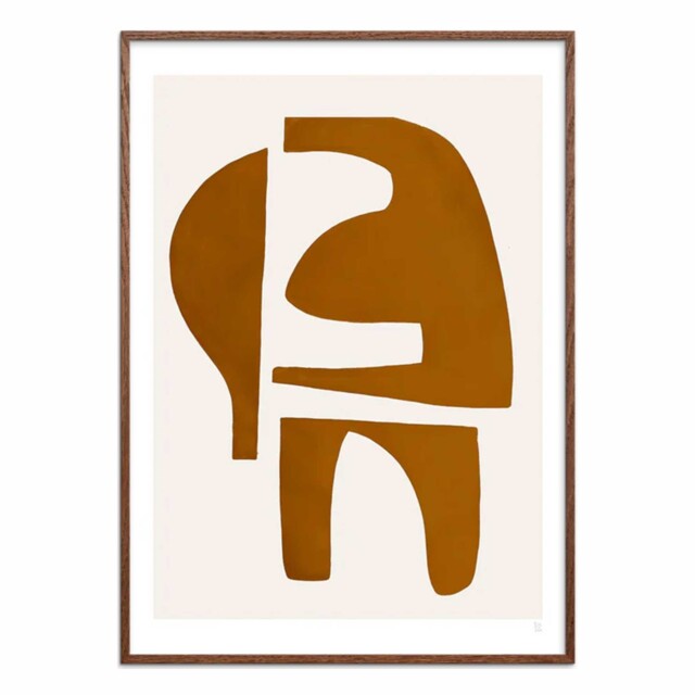 Elements Framed Print, Square, Neutral Wood - Barker & Stonehouse - image 1