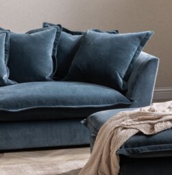 Odyssey Large Split Sofa, Teal Fabric - Barker & Stonehouse - thumbnail 2