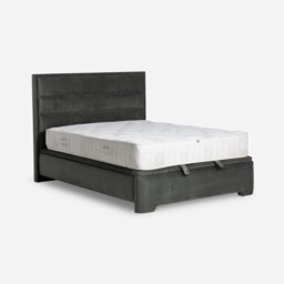 Rothbury Double Ottoman & Horizonal Headboard Bed, Green Fabric - Barker & Stonehouse - thumbnail 1