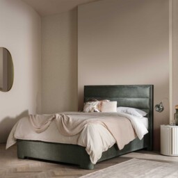 Rothbury Double Ottoman & Horizonal Headboard Bed, Green Fabric - Barker & Stonehouse - thumbnail 2