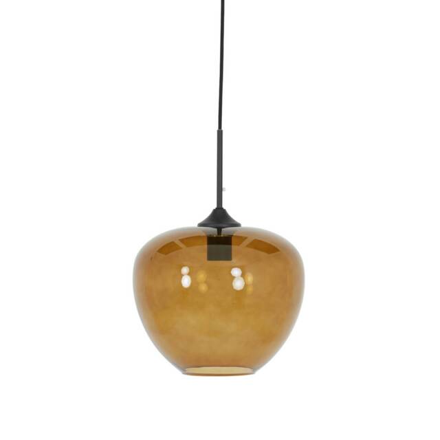 Amber Glass Pendant Light, Brown - Barker & Stonehouse - image 1