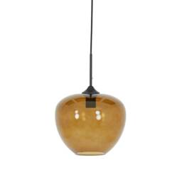 Amber Glass Pendant Light, Brown - Barker & Stonehouse