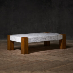 Timothy Oulton Junction Coffee Table 140x80cm, Neutral Marble - Barker & Stonehouse - thumbnail 2