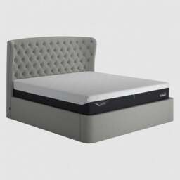 Tempur Holcot Ottoman 150X200Cm Bed, Grey Fabric - King - Barker & Stonehouse