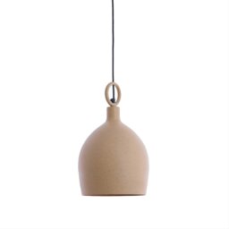 Earthen Dome Flecked Pendant Light, Brown Metal - Barker & Stonehouse