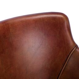Timothy Oulton Lannister Dining Chair, Brown Leather - Barker & Stonehouse - thumbnail 3
